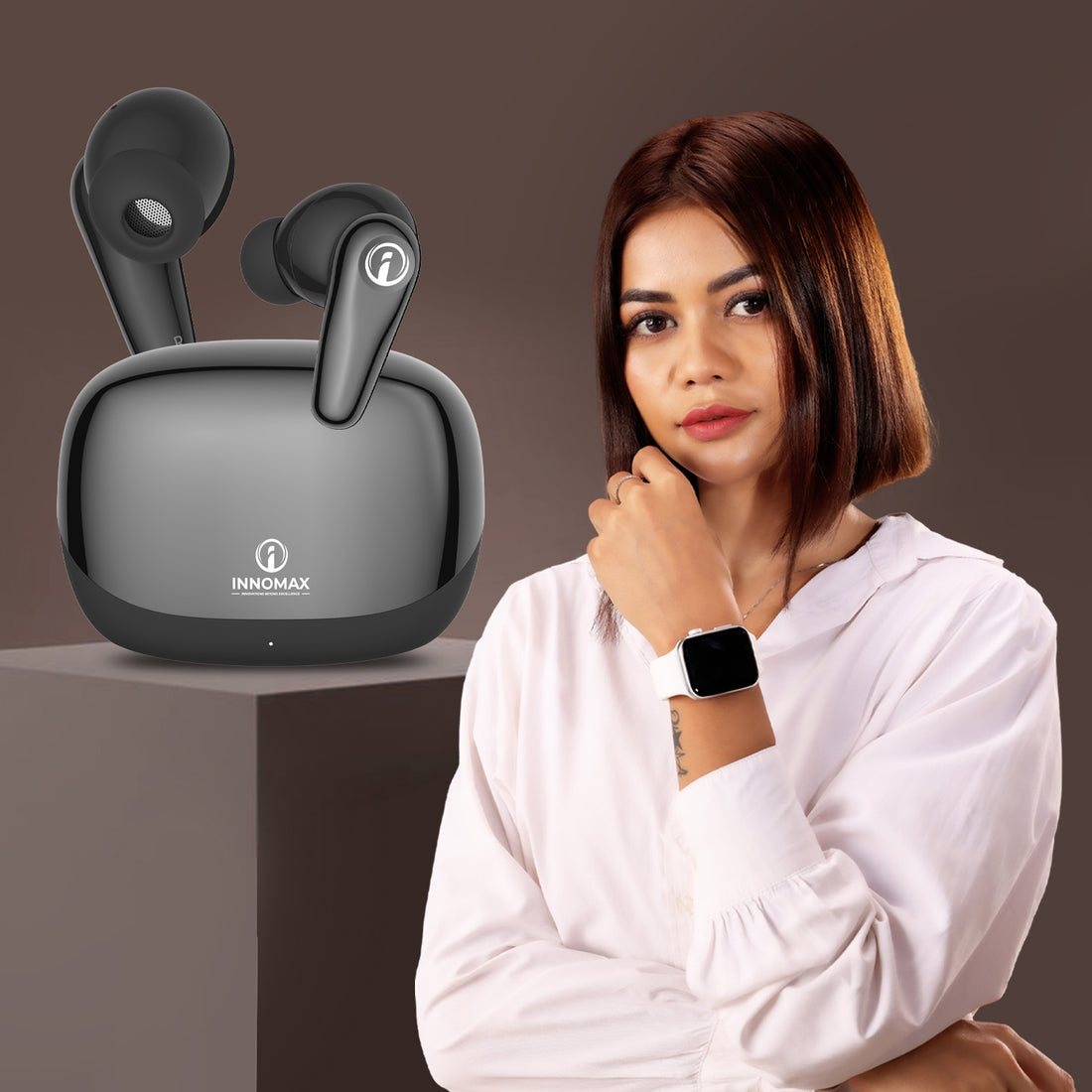 Innomax A50 Earbuds – 1 Free on 1 | Wireless + Bass Boost | Just ₹745